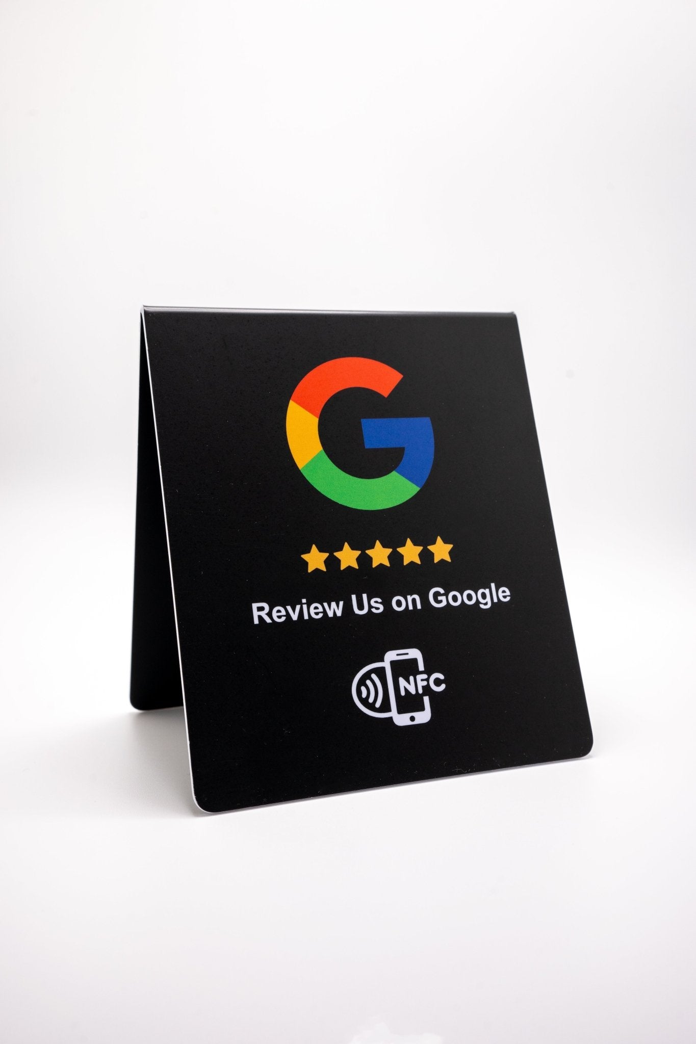 Doppelseitiger NFC - Aufsteller für mehr Google Bewertungen - Custom Ratings